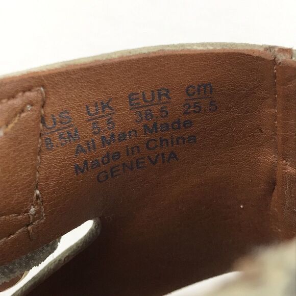 Franco Sarto Women’s Genevia Snakeskin Sandals Size 8.5 - Picture 9 of 9